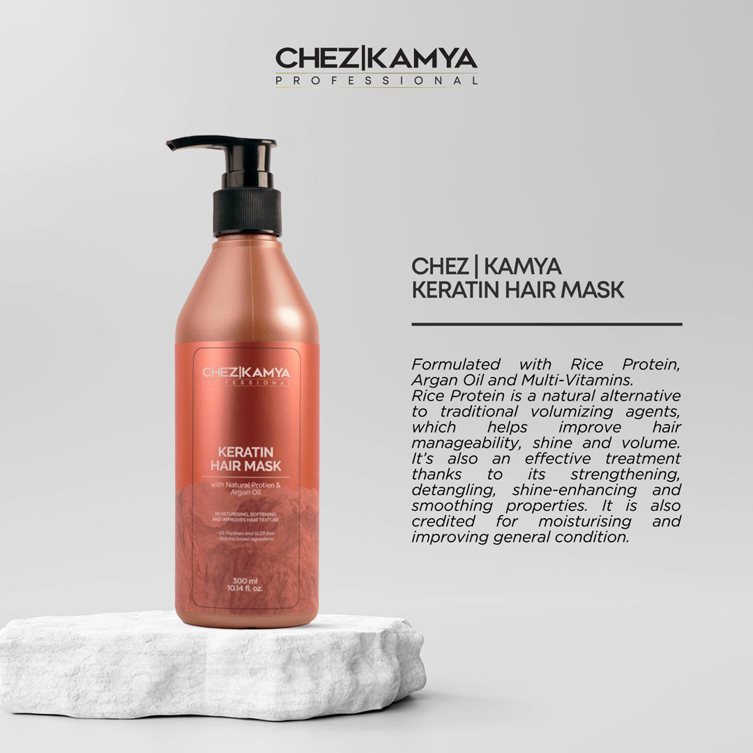 ChezKamya Professional Basic Combo Scalp Care Shampoo + Keratin Hair Mask